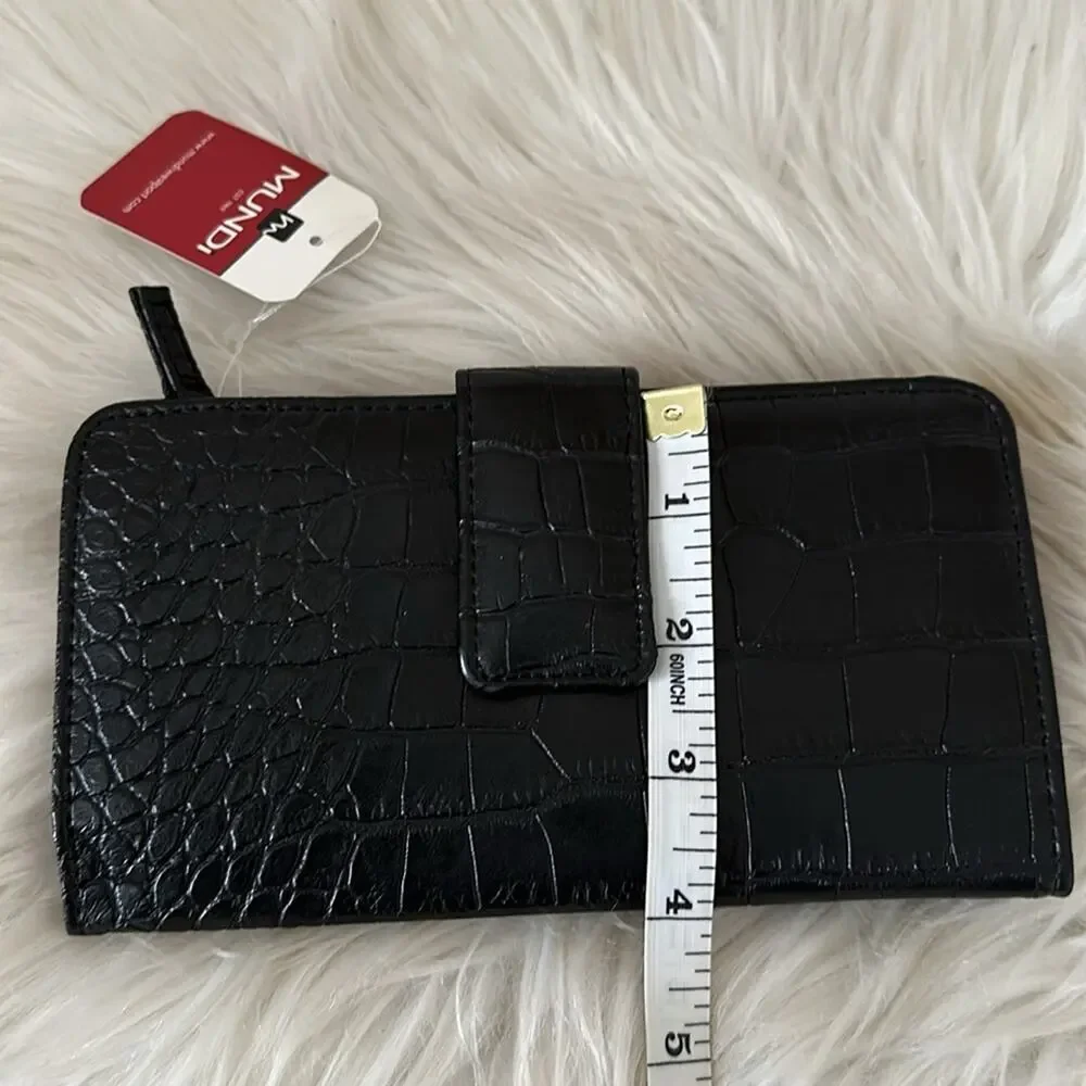 Mundi | Crocodile Tab Wallet NWT